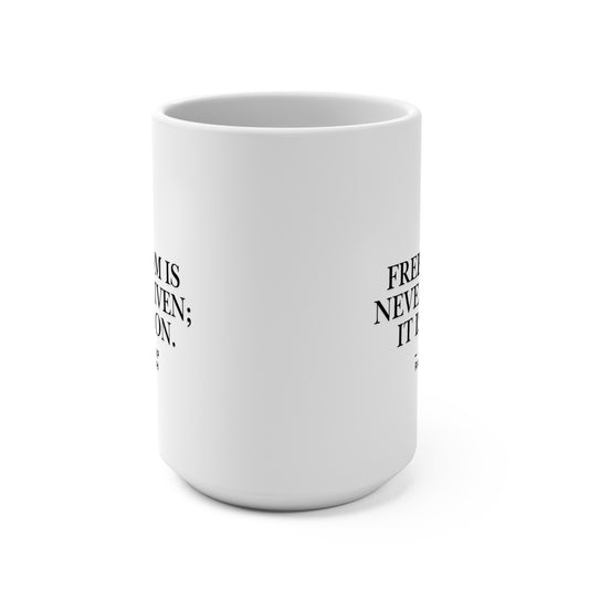 Patriotic Freedom Coffee Mug Fathers Day Gift