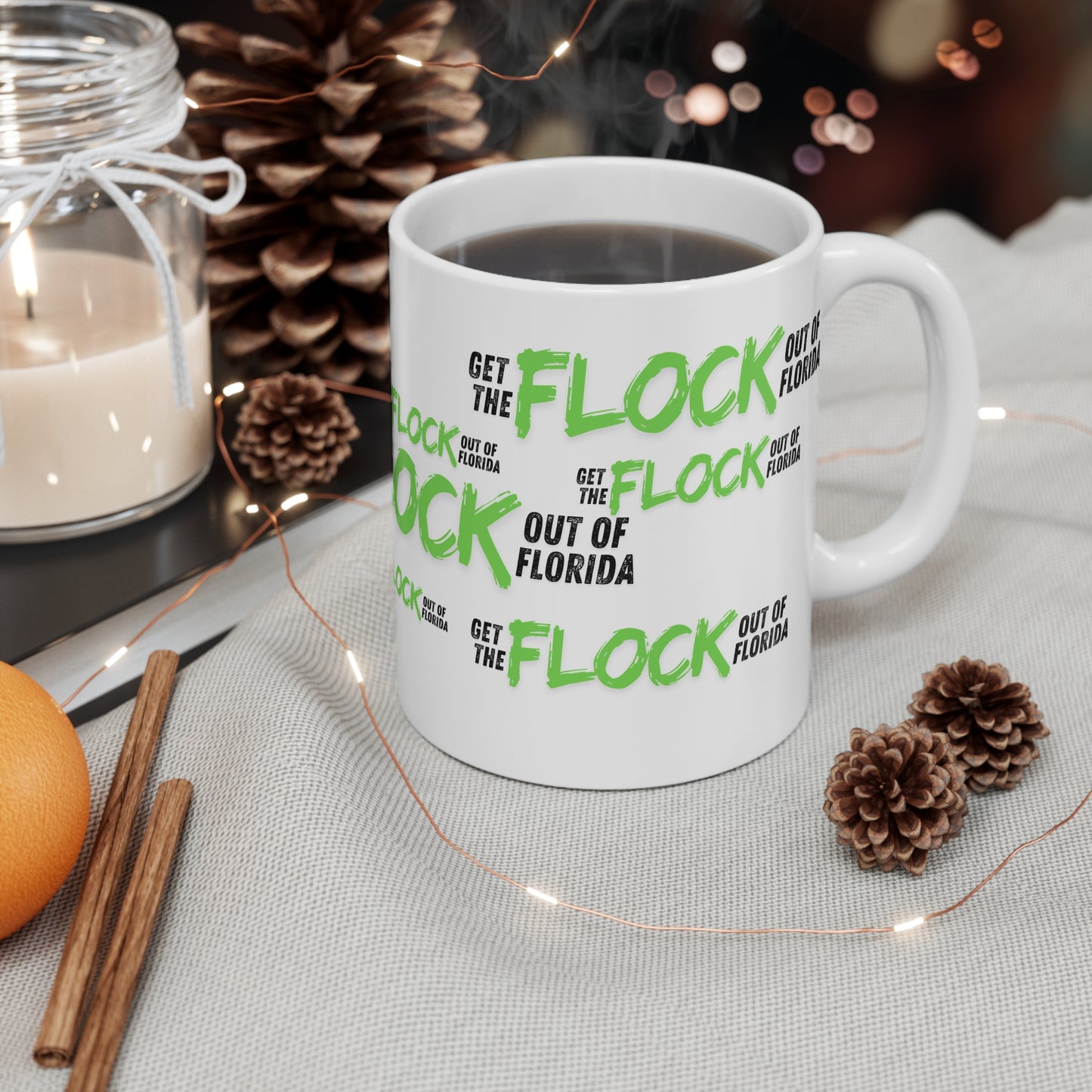 Florida Big Brother Mass Surveillance Funny Mug — 11oz Novelty Coffee Cup