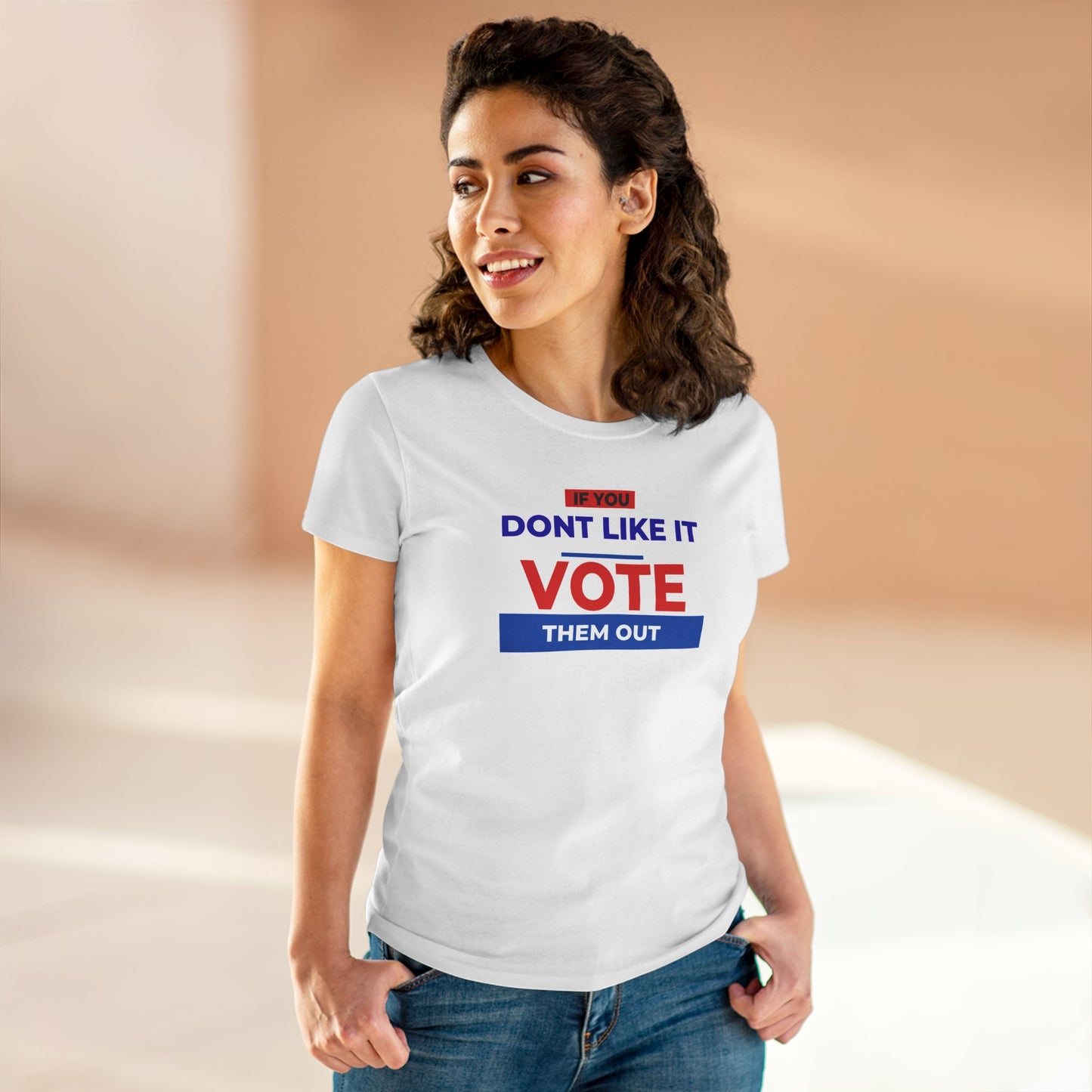 Women's Patriotic Election Day Vote Cotton T-shirt