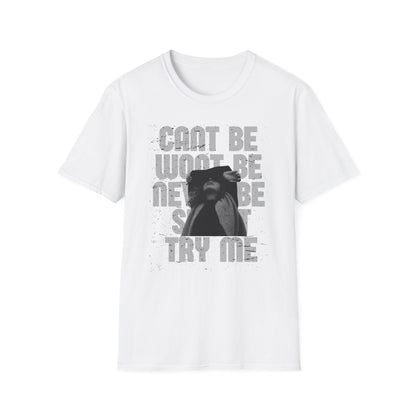 Vintage Grunge 'Can't Be, Won't Be, Try Me' Graphic T‑Shirt