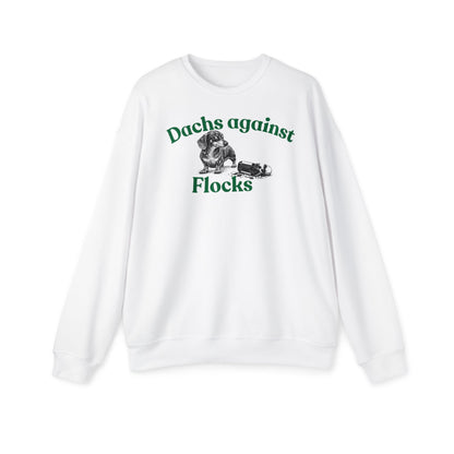 Funny Dachshund Political Humor Drop Shoulder Sweatshirt