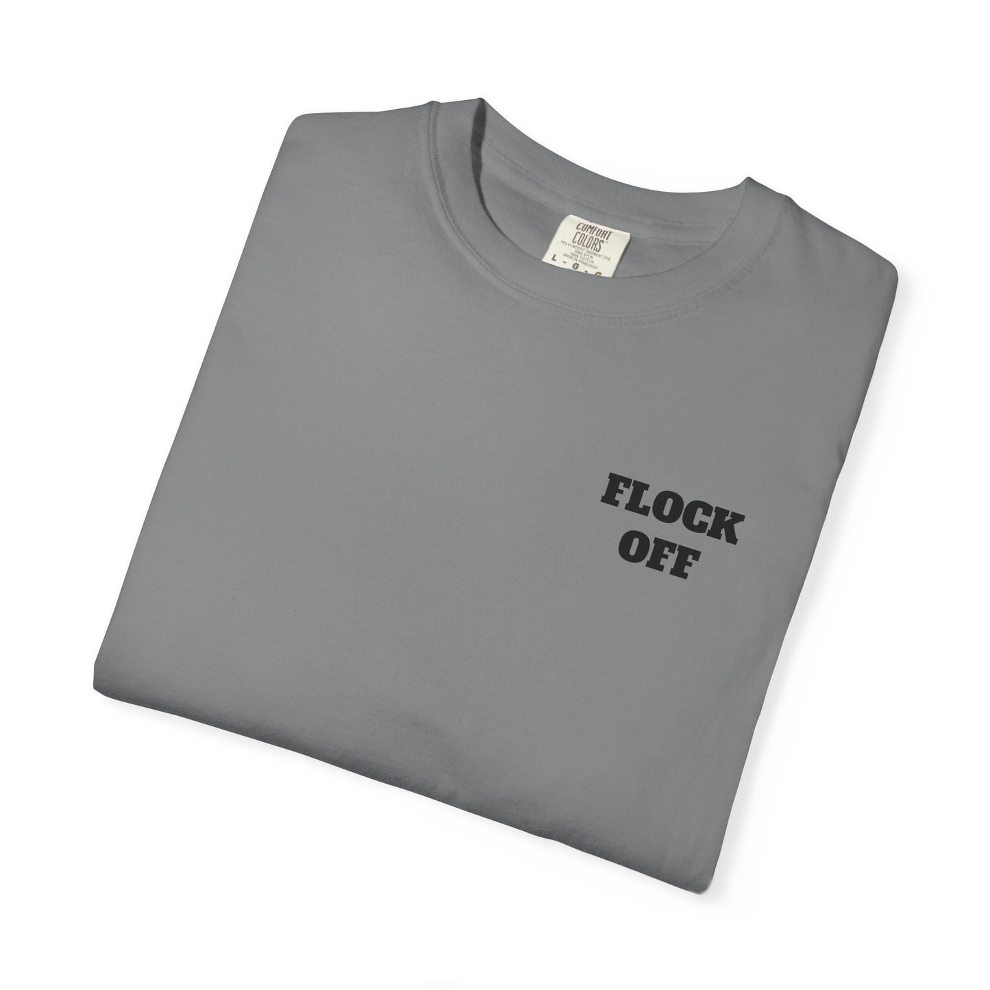 Men’s White Tshirt Flock Off
