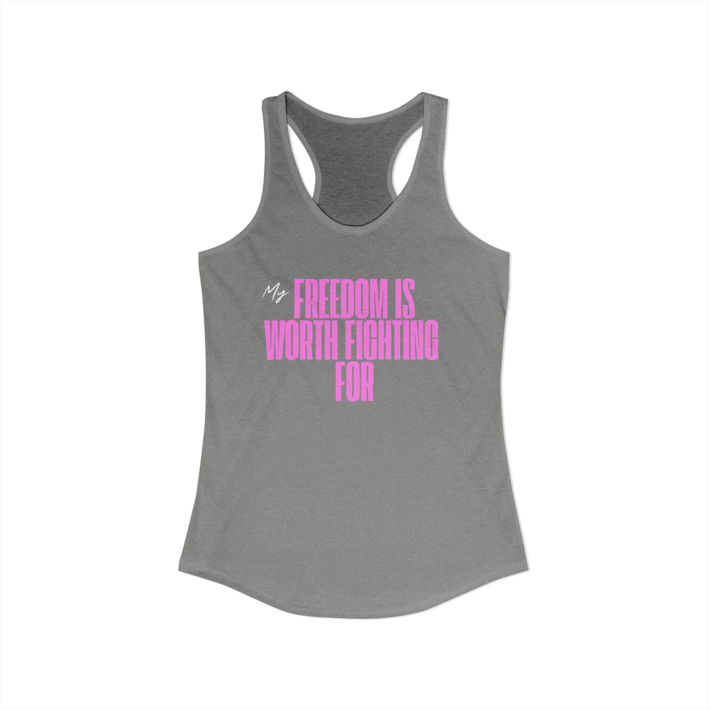 Women's Patriotic Freedom Ideal Racerback Tank