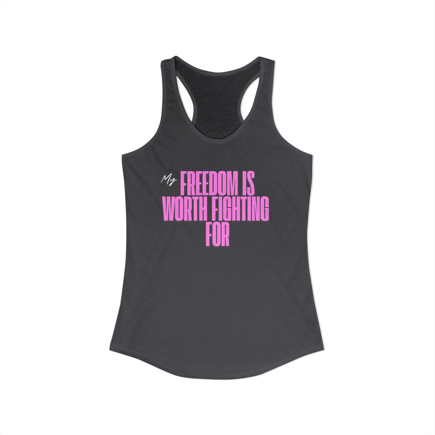 Women's Patriotic Freedom Ideal Racerback Tank