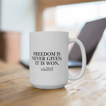 Patriotic Freedom Coffee Mug Fathers Day Gift
