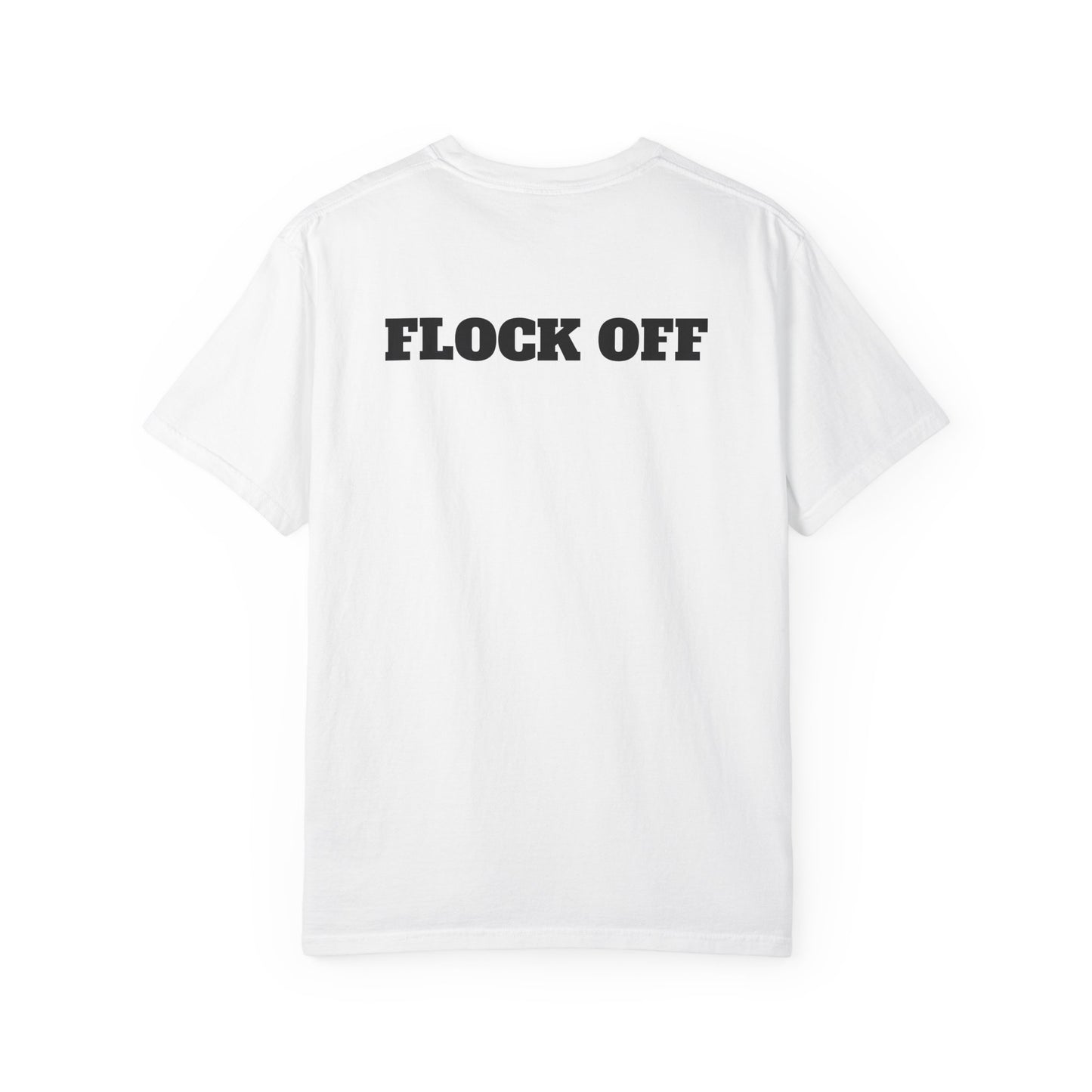 Men’s White Tshirt Flock Off