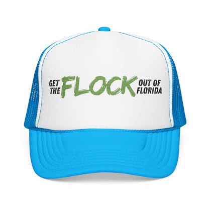 Neon Green Florida Anti-Surveillance Patriotic Foam Trucker Hat