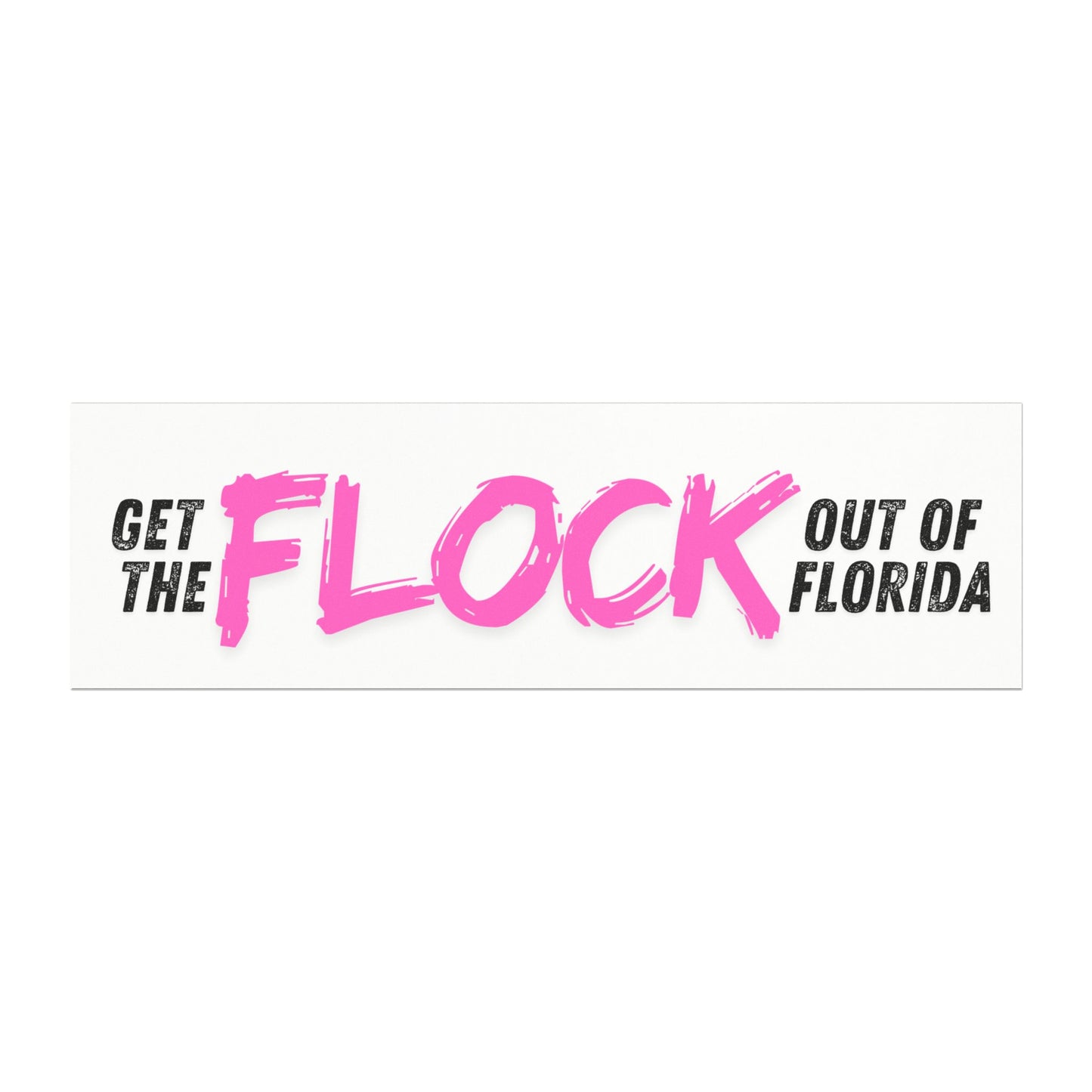 Patriotic Florida Surveillance Camera Funny Hot Pink Car Magnet Bumper Sticker
