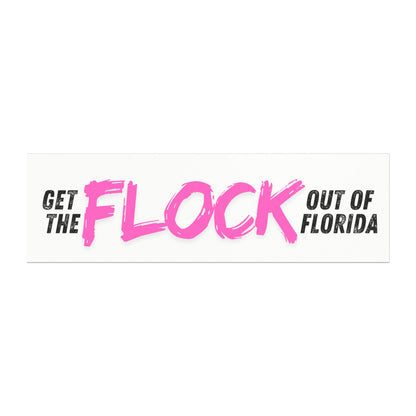 Patriotic Florida Surveillance Camera Funny Hot Pink Car Magnet Bumper Sticker