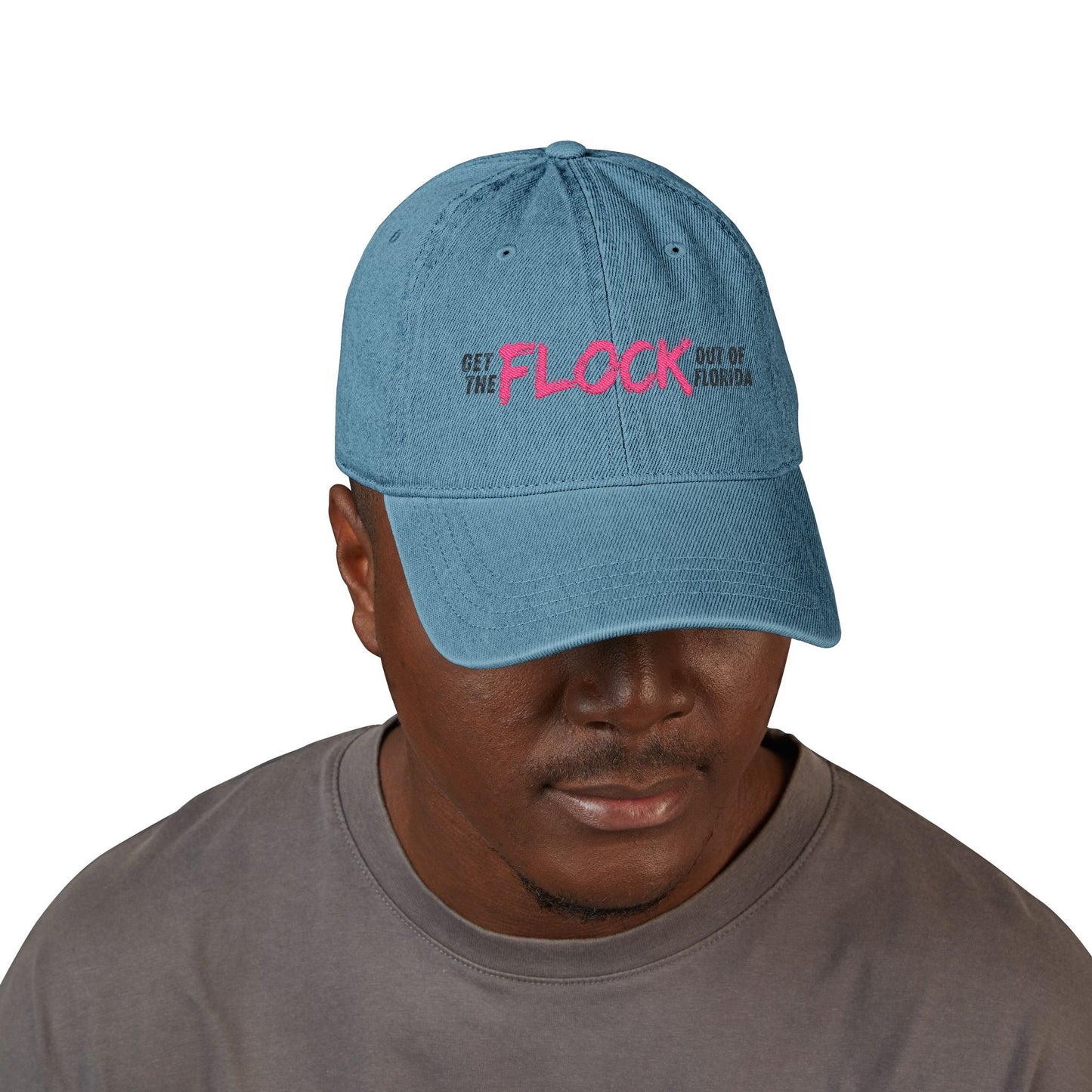 Patriotic Anti-Surveillance Denim Hat (Embroidery)