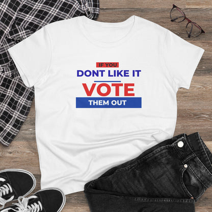 Women's Patriotic Election Day Vote Cotton T-shirt