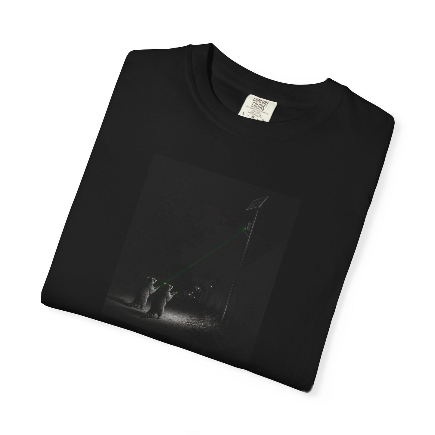 Raccoon with Laser Surveillance Camera Tshirt
