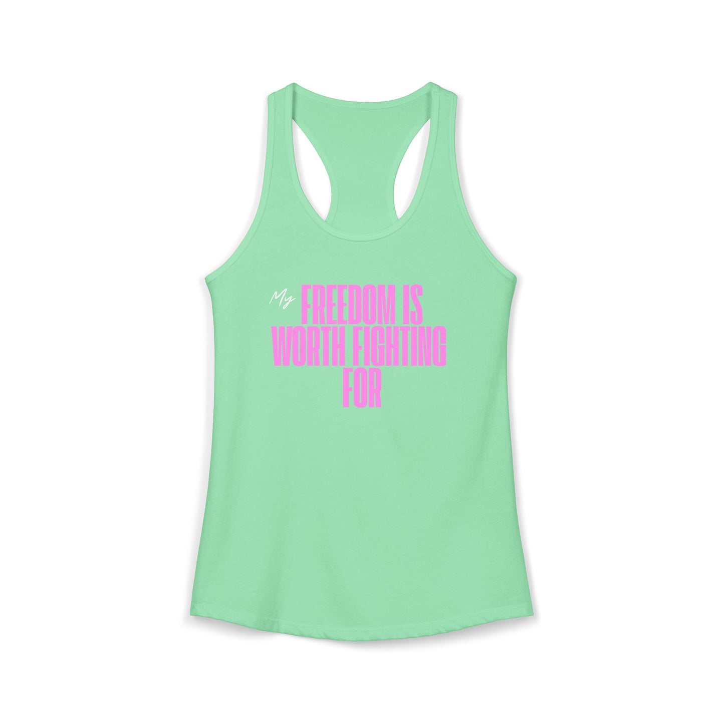 Women's Patriotic Freedom Ideal Racerback Tank