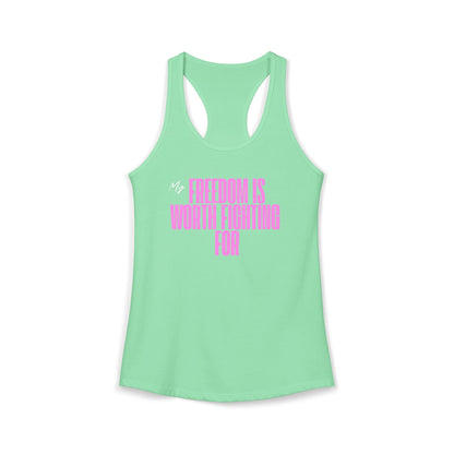 Women's Patriotic Freedom Ideal Racerback Tank