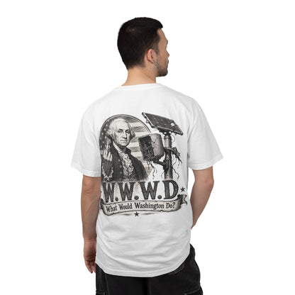 What Would Washington  Do? Graphic Tee Anti-SURVEILLANCE T-shirt, Funny Gift