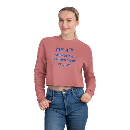 Patriotic 4th Amendment Women's Cropped Sweatshirt