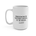 Patriotic Freedom Coffee Mug Fathers Day Gift