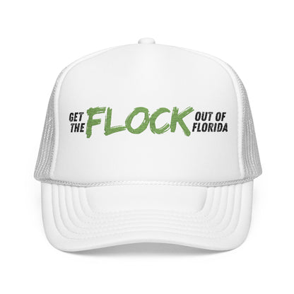 Neon Green Florida Anti-Surveillance Patriotic Foam Trucker Hat