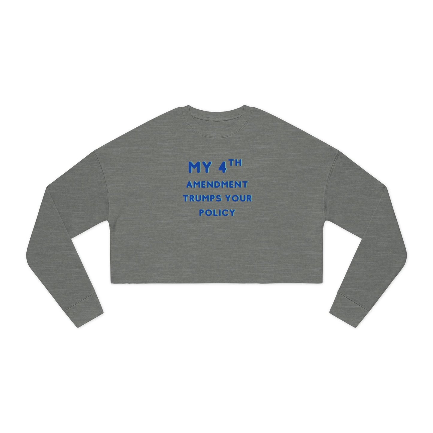 Patriotic 4th Amendment Women's Cropped Sweatshirt