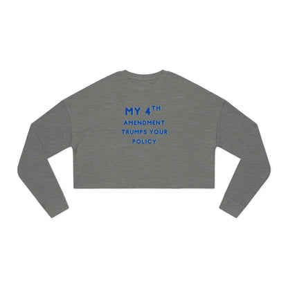 Patriotic 4th Amendment Women's Cropped Sweatshirt