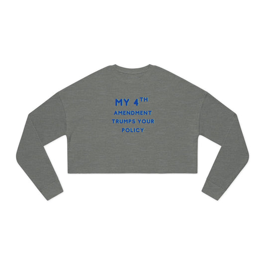 Patriotic 4th Amendment Women's Cropped Sweatshirt
