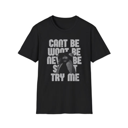 Vintage Grunge 'Can't Be, Won't Be, Try Me' Graphic T‑Shirt