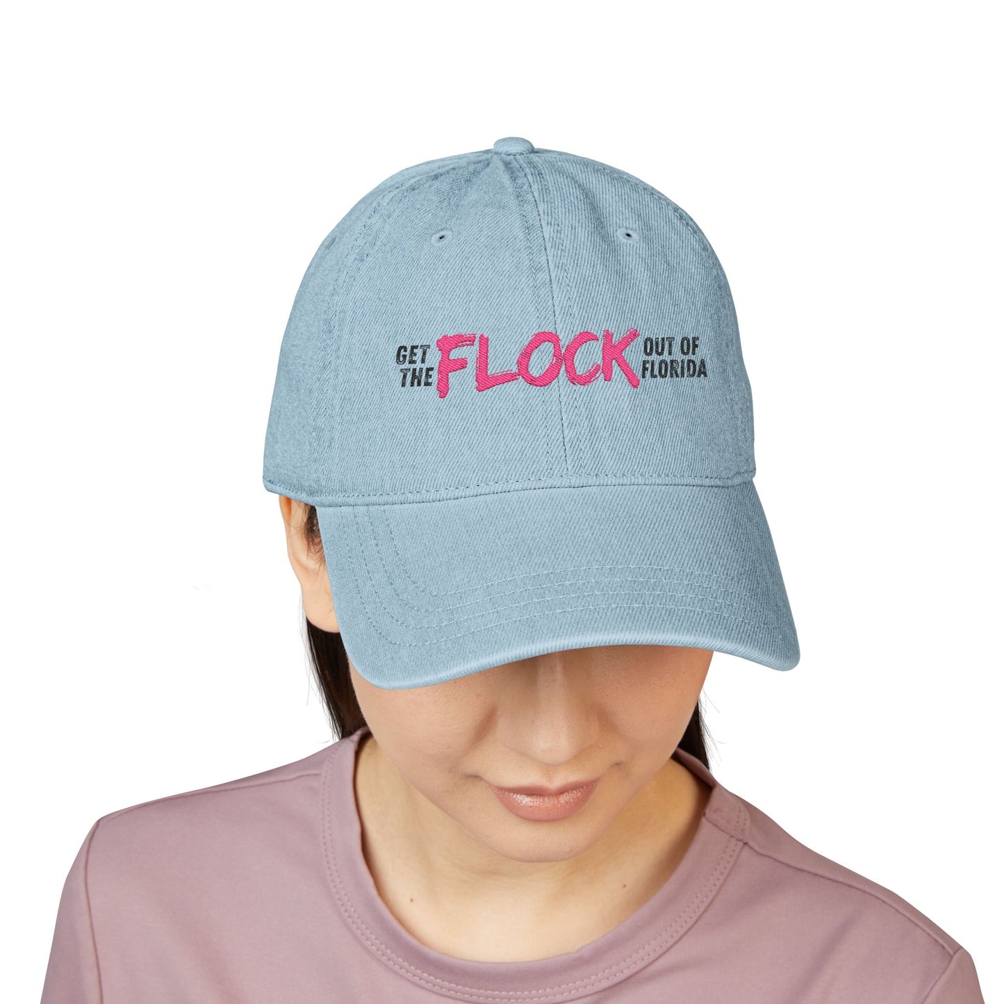 Patriotic Anti-Surveillance Denim Hat (Embroidery)