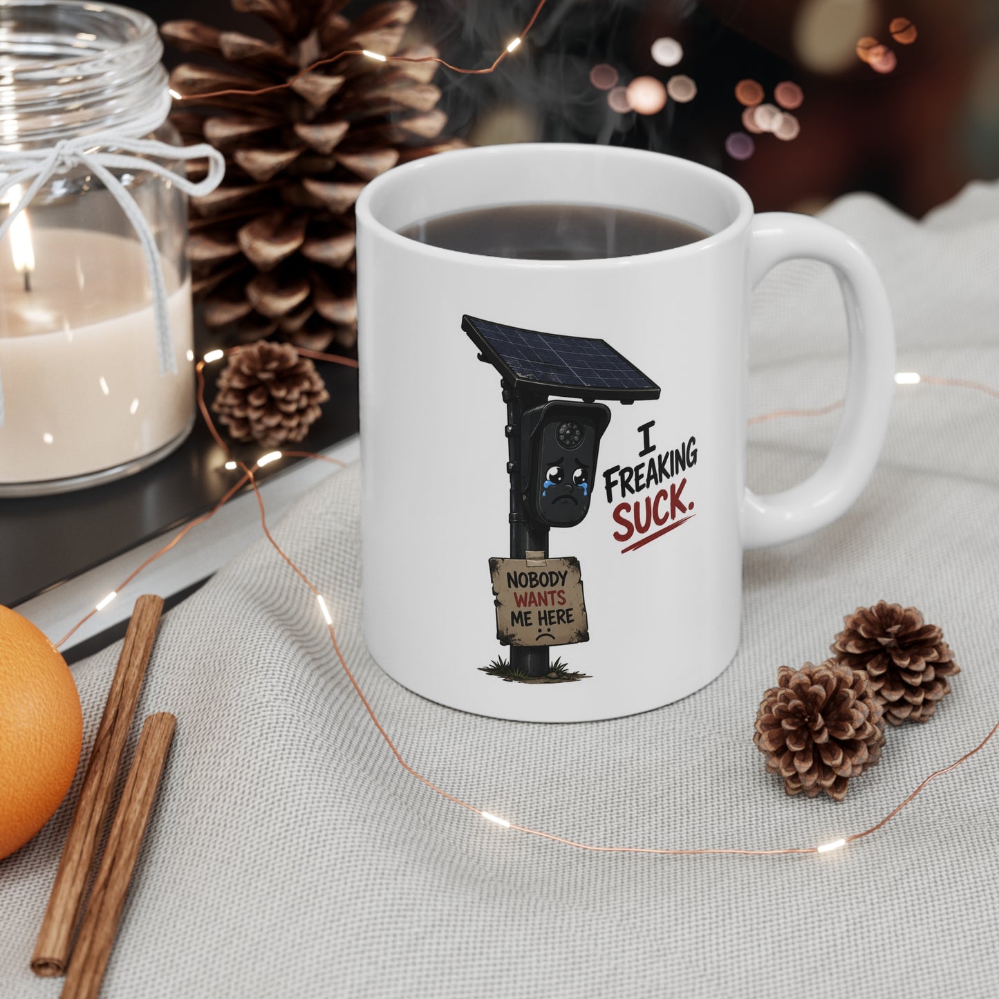 Funny Gift No Spying Mug 11oz