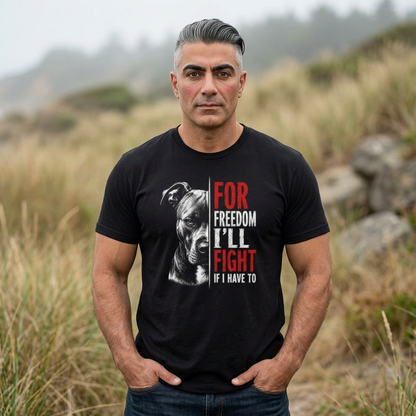 Fight For Freedom Men’s Black Classic Tee