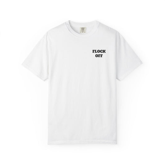 Men’s White Tshirt Flock Off