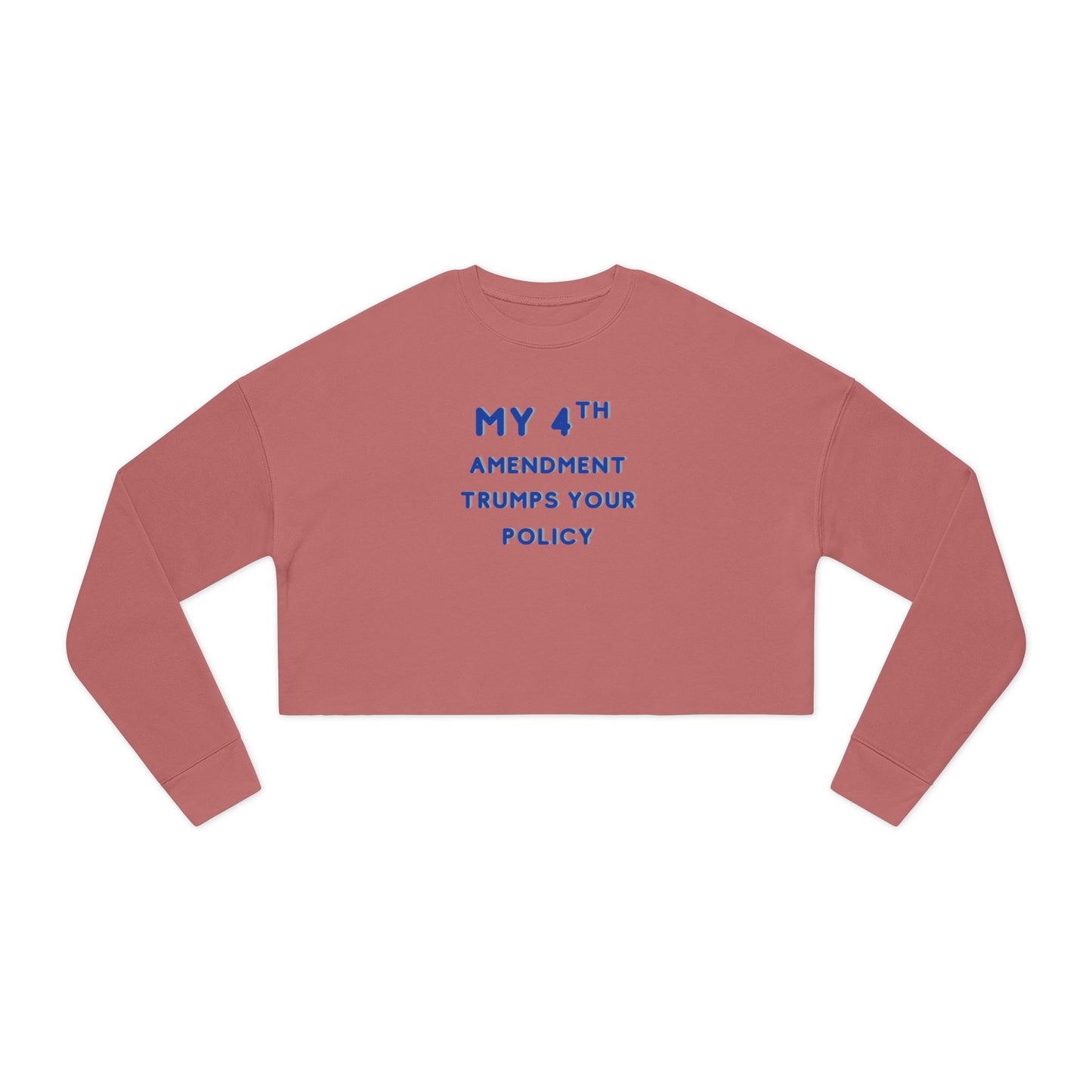 Patriotic 4th Amendment Women's Cropped Sweatshirt