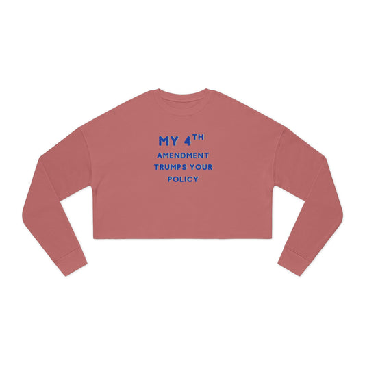 Patriotic 4th Amendment Women's Cropped Sweatshirt