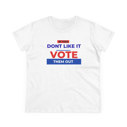 Women's Patriotic Election Day Vote Cotton T-shirt