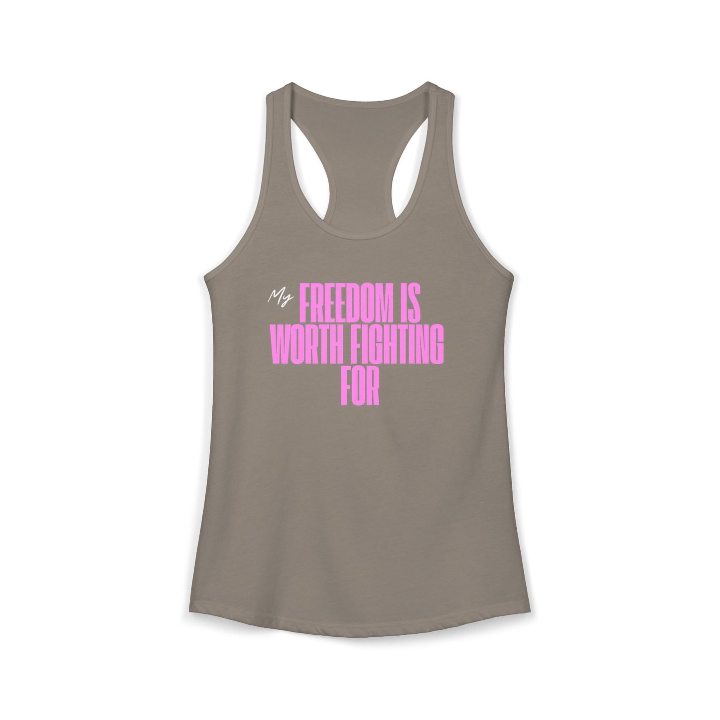 Women's Patriotic Freedom Ideal Racerback Tank