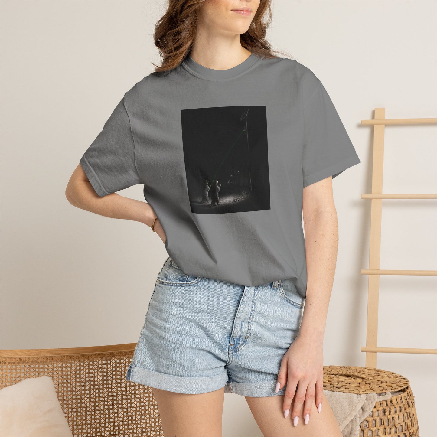 Raccoon with Laser Surveillance Camera Tshirt