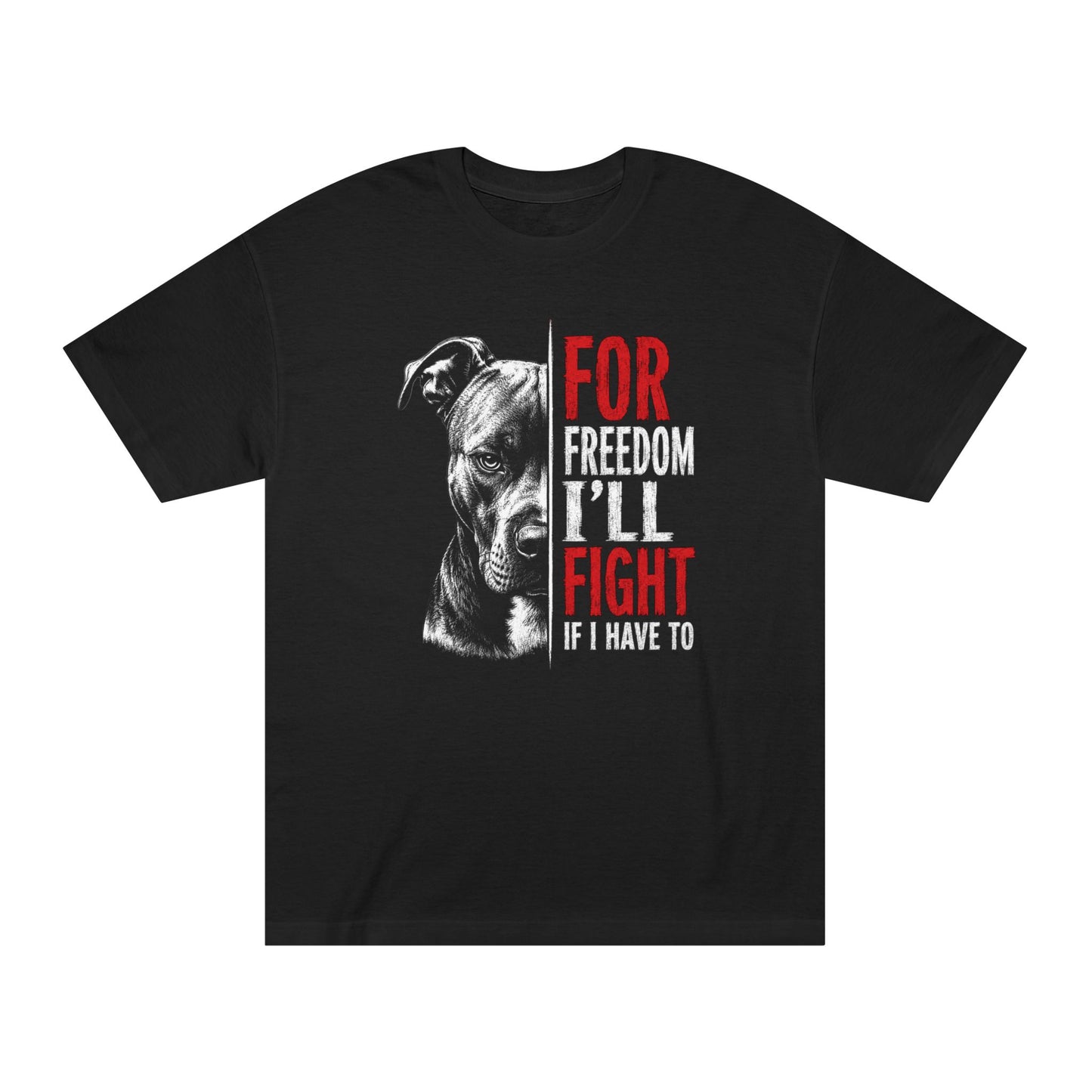 Fight For Freedom Men’s Black Classic Tee