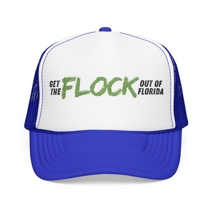 Neon Green Florida Anti-Surveillance Patriotic Foam Trucker Hat