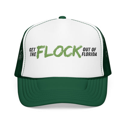 Neon Green Florida Anti-Surveillance Patriotic Foam Trucker Hat