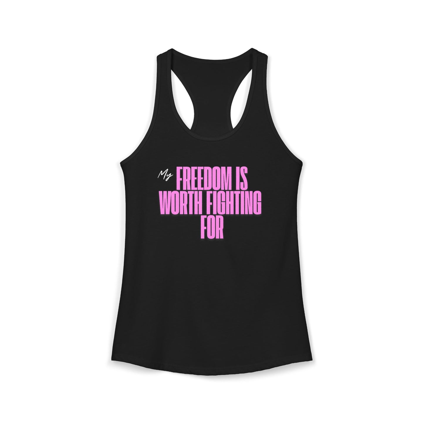 Women's Patriotic Freedom Ideal Racerback Tank