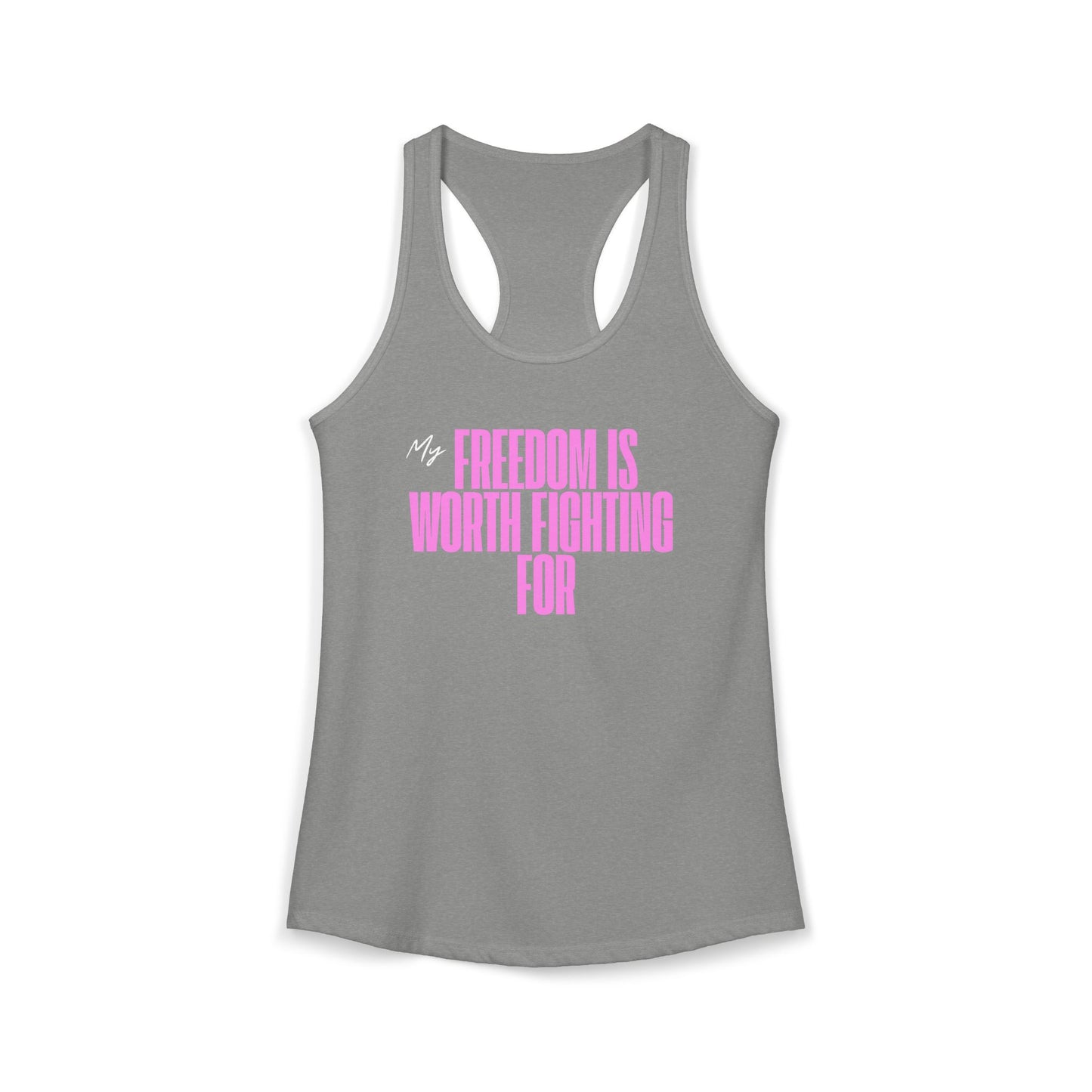 Women's Patriotic Freedom Ideal Racerback Tank