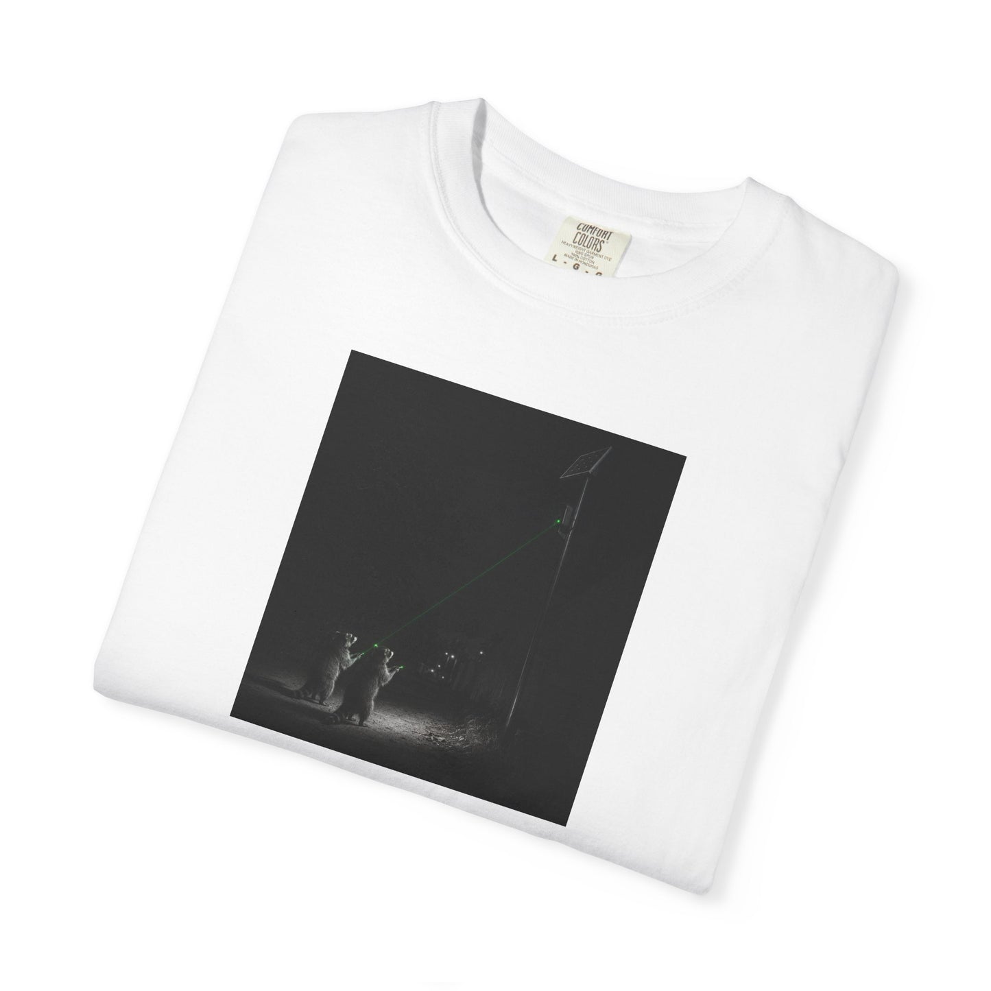 Raccoon with Laser Surveillance Camera Tshirt