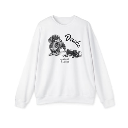 Funny Dachshund Political Humor Drop Shoulder Sweatshirt