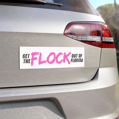 Patriotic Florida Surveillance Camera Funny Hot Pink Car Magnet Bumper Sticker