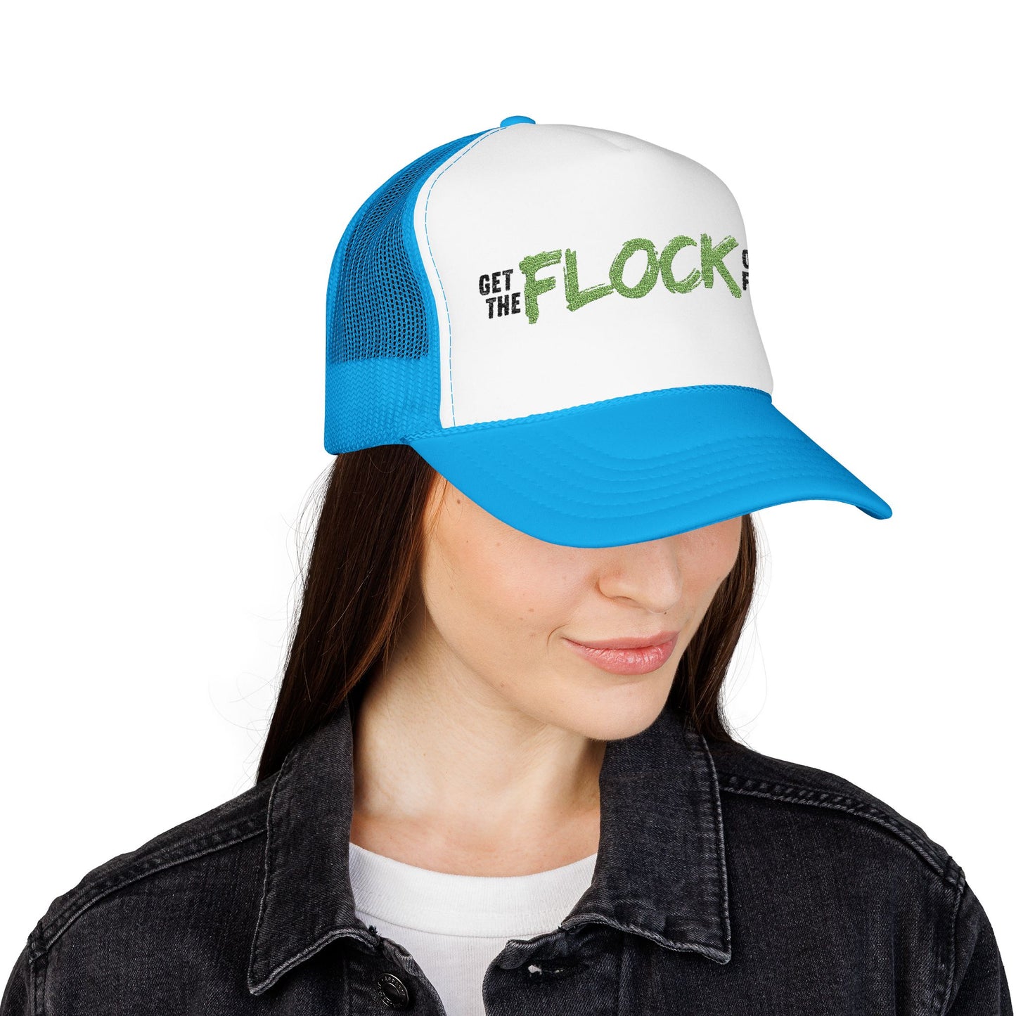 Neon Green Florida Anti-Surveillance Patriotic Foam Trucker Hat