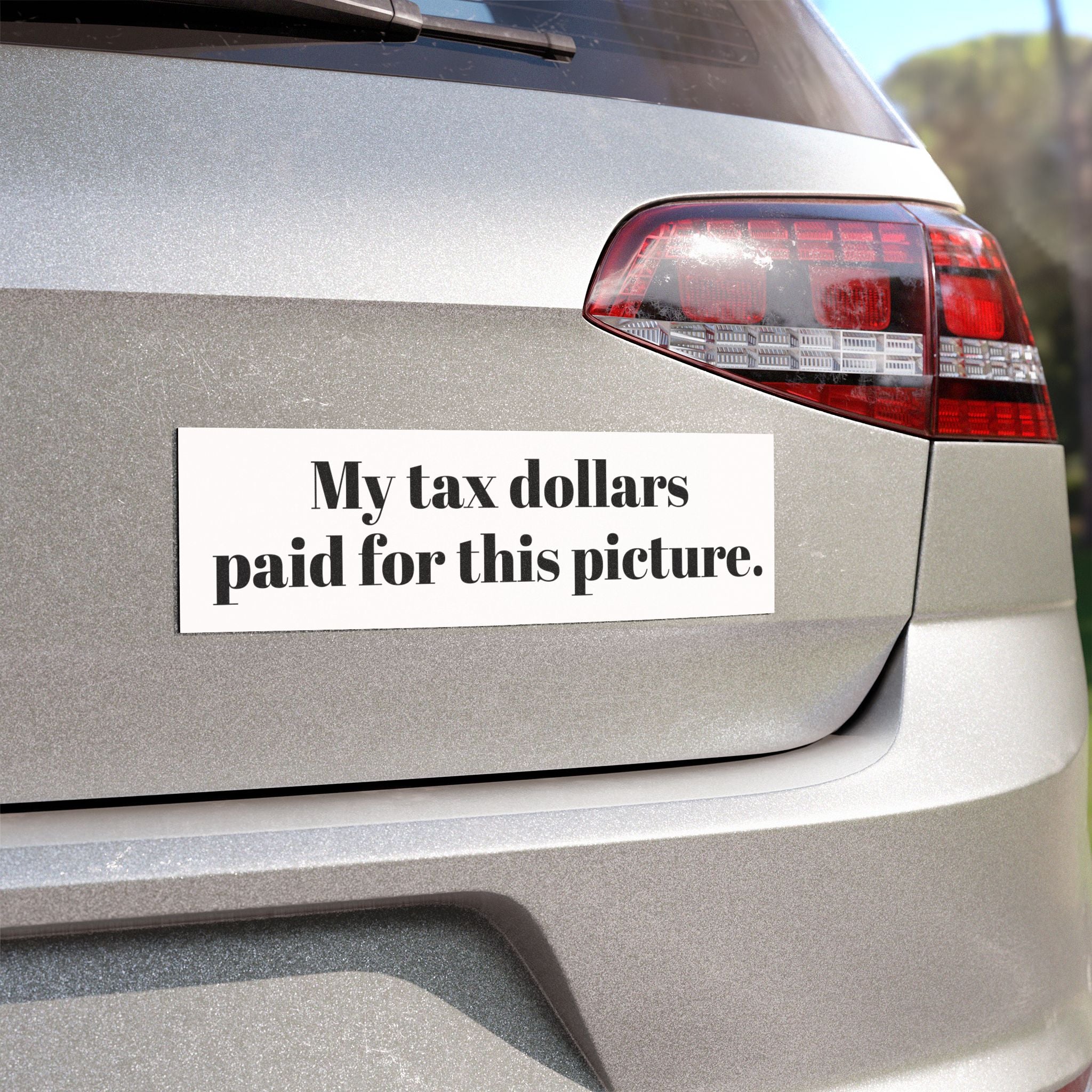 Car Magnet - "My tax dollars paid for this picture." Funny Bumper Sticker Magnet