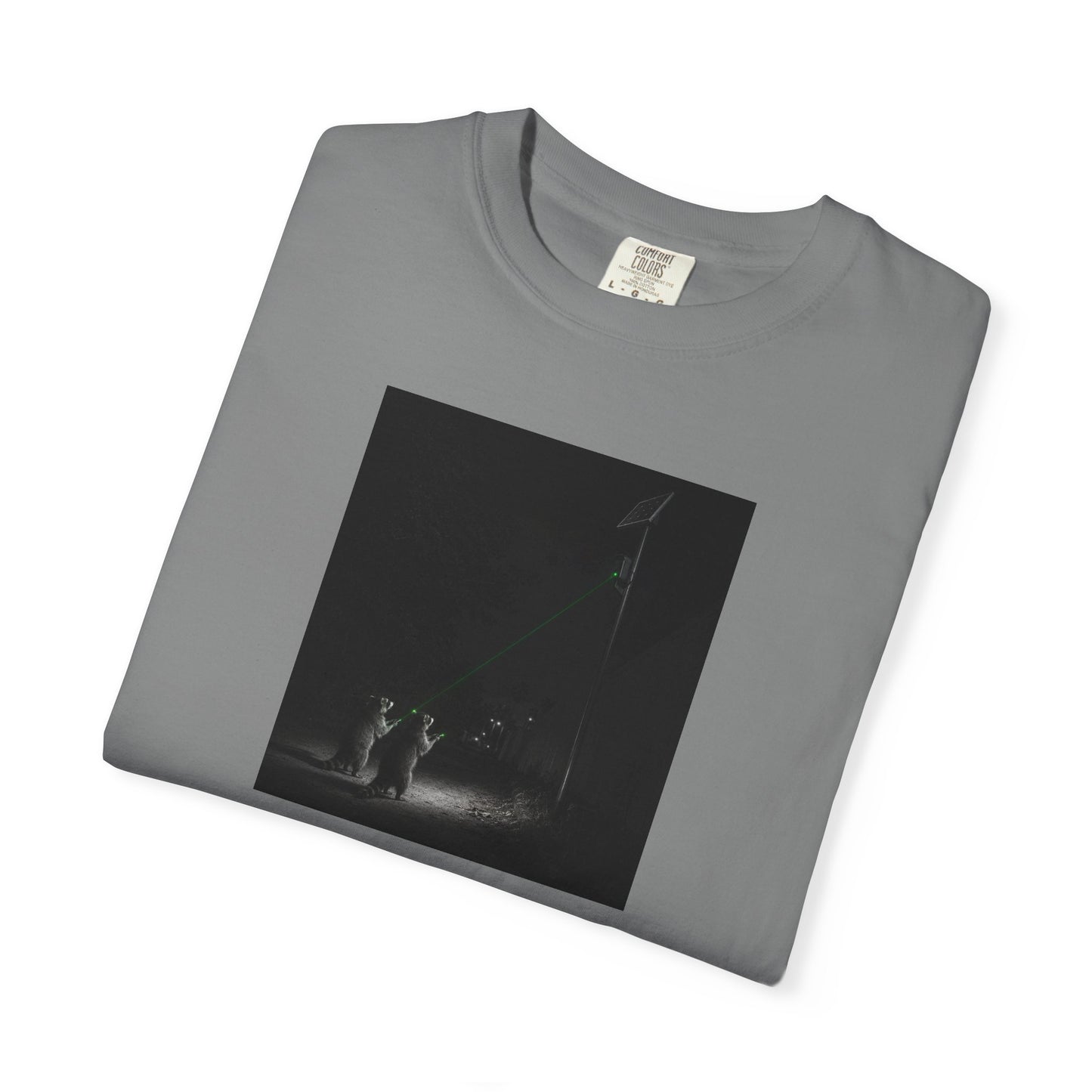 Raccoon with Laser Surveillance Camera Tshirt