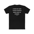 Patriotic Freedom Quote T-Shirt – Black American Flag Liberty TeeMen's Patriot Quote Tee