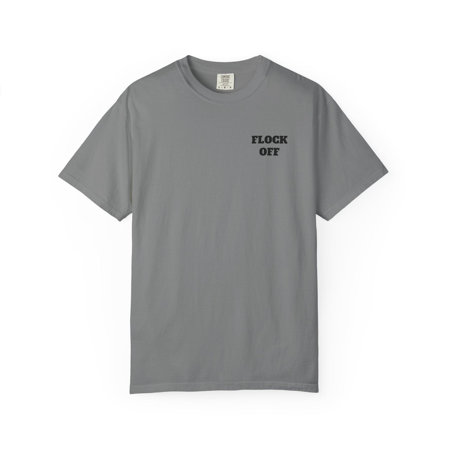 Men’s White Tshirt Flock Off