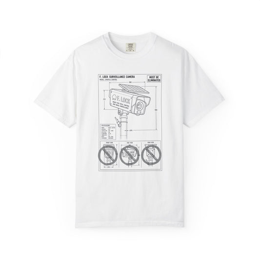 Flock Camera Anti Surveillance Graphic-Dyed T-shirt