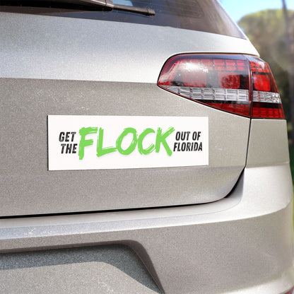 No Mass Surveillance Funny Neon Green Florida Car Bumper Magnet